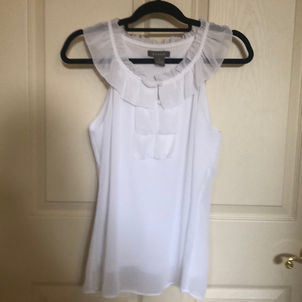 Sz M White Kenar Tank Top